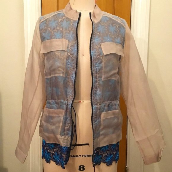 Lace organza jacket - Picture 1 of 4
